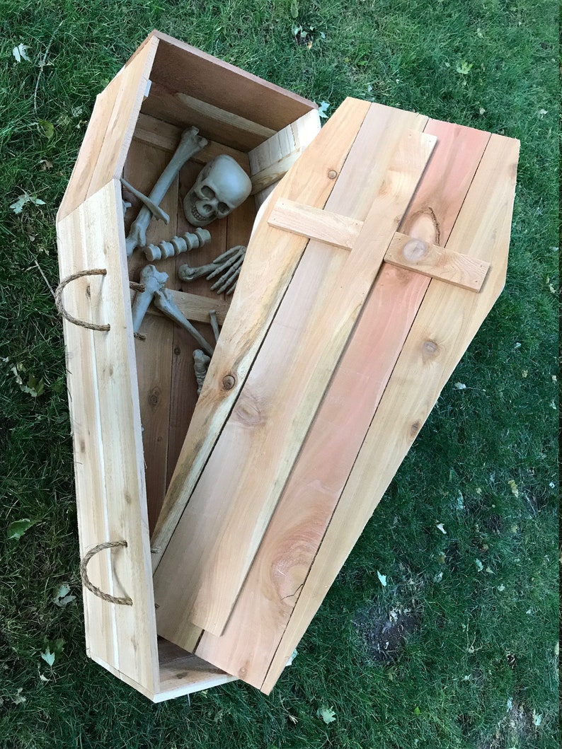 Halloween Coffin PLANS Plans Only, Build a coffin decoration for your yard Perfect for the DIY Woodworking Enthusiast image 2