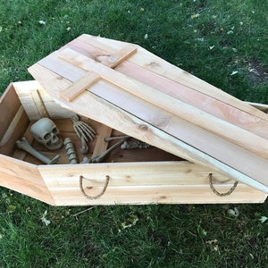 Halloween Coffin PLANS Plans Only, Build a coffin decoration for your yard Perfect for the DIY Woodworking Enthusiast image 1