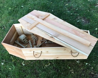 Halloween Coffin PLANS (Plans Only), Build a coffin decoration for your yard!  Perfect for the DIY Woodworking Enthusiast