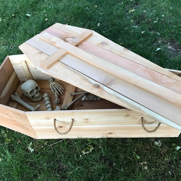 Halloween Coffin PLANS (Plans Only), Build a coffin decoration for your yard!  Perfect for the DIY Woodworking Enthusiast