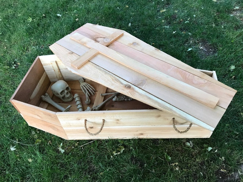 Halloween Coffin PLANS Plans Only, Build a coffin decoration for your yard Perfect for the DIY Woodworking Enthusiast image 1