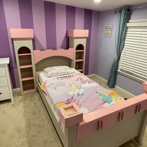 Princess Castle Bed PLANS (Plans Only), Create a Princess Themed Bedroom for your Child, Perfect for the DIY Woodworking Enthusiast
