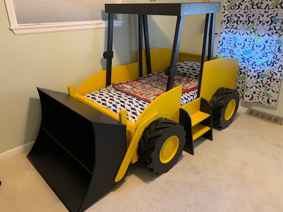 Kids construction bed discount