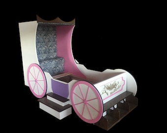 Princess Carriage Bed PLANS (Plans Only), Create a Princess Themed Bedroom for your Child, Perfect for the DIY Woodworking Enthusiast