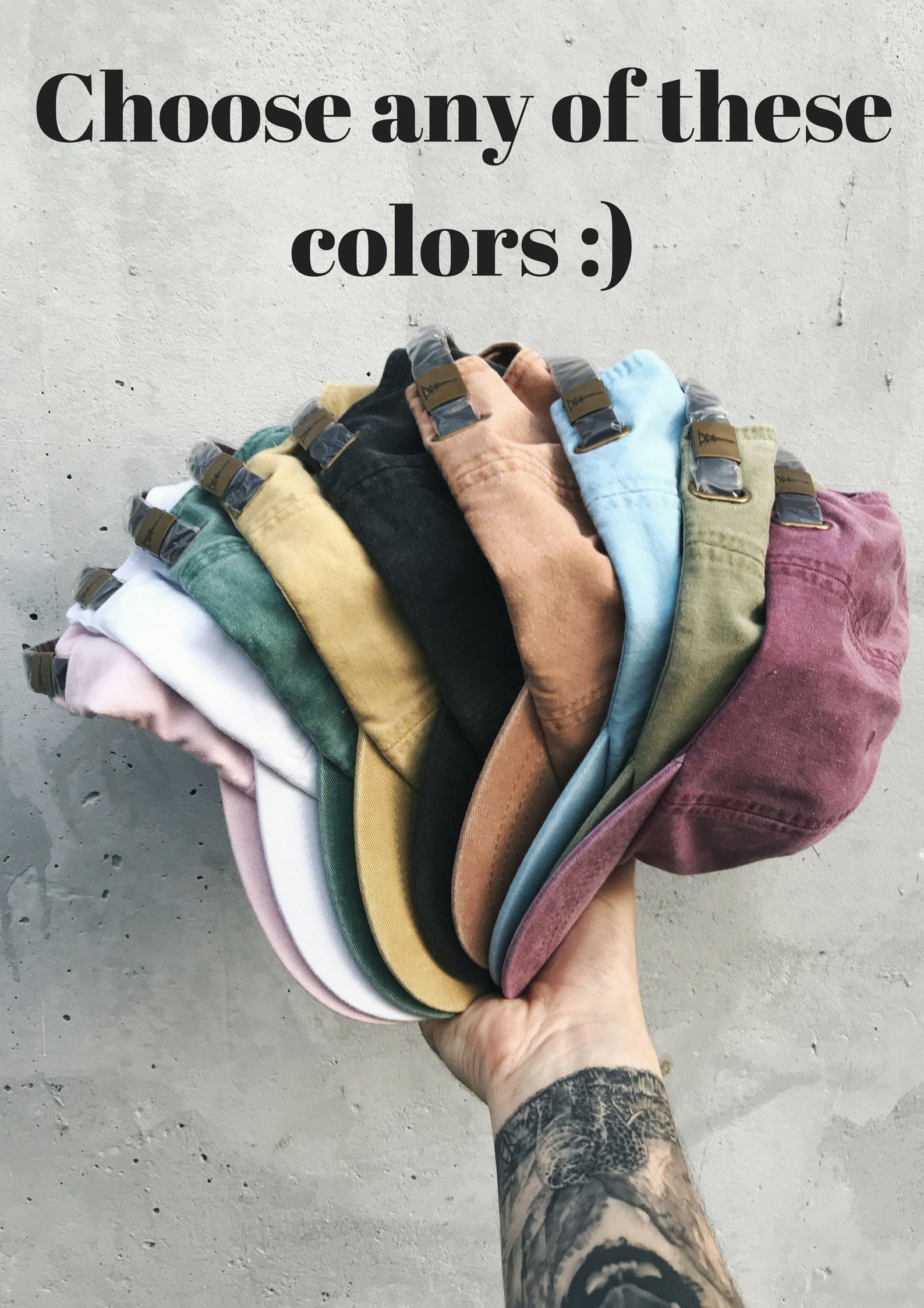 Tan O’Clock Embroidered Hat