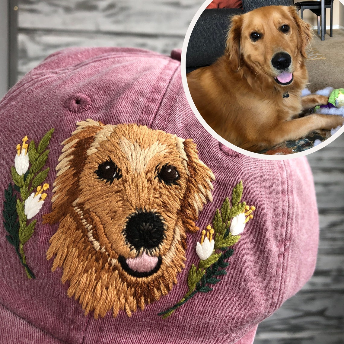 Dog Mom Hat Custom Embroidery Pet Hat Pet Memorial Etsy