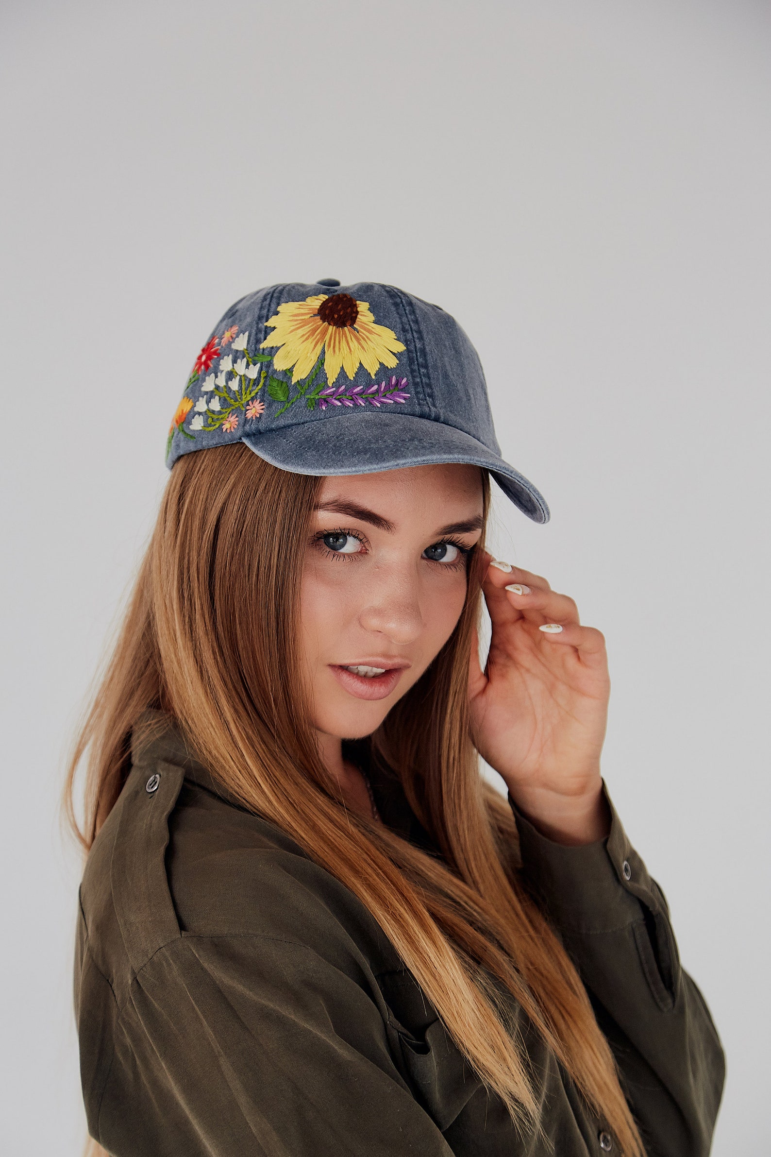 Hand Embroidered Hat / Birthday Hats Women / Custom Hat / Etsy