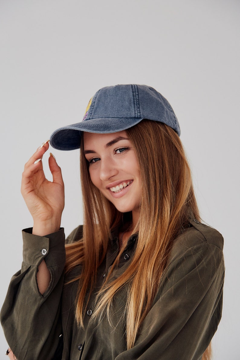 Hand Embroidered Hat / Birthday Hats Women / Custom Hat / Etsy