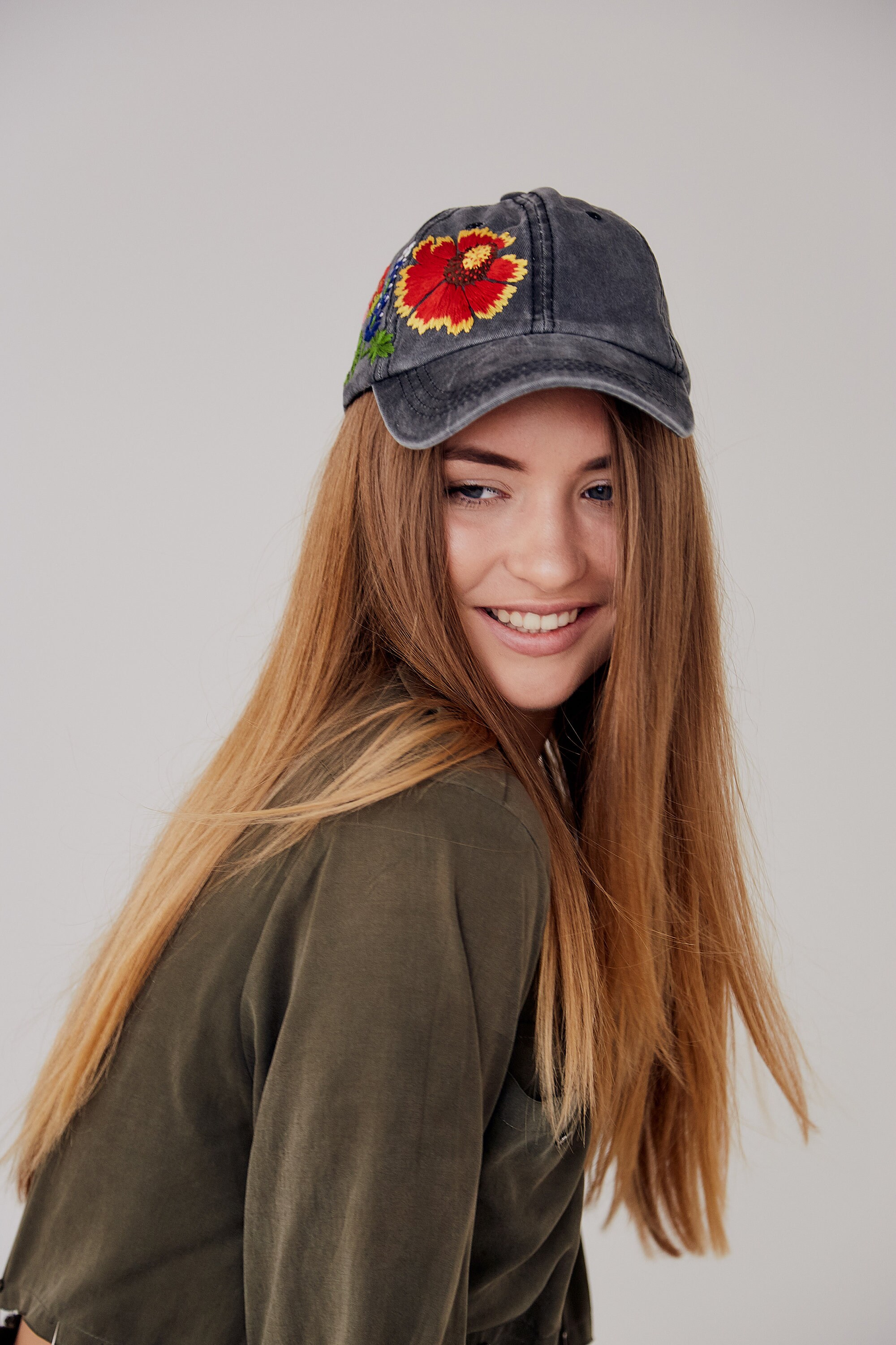 Hand Embroidered Hat Embroidered Baseball Caps Custom Etsy