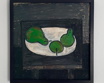 Still Life with Pears Painting / Wall decor / Wall art