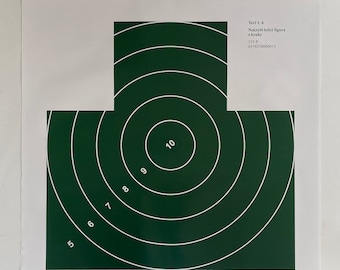 Genuine Vintage Czech Military Army Shooting Range Target