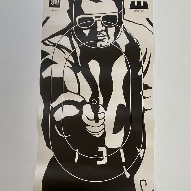 Shooting Target London Met Police / Shooting Range Target / Elvis Etsy