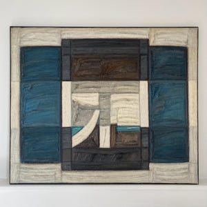 Large Original  Modernist Abstract Painting Swedish / Oil Painting / Original Wall Art / Wall Decor / Mid-Century Art / Abstract Art