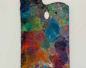 Vintage französische Künstlerpalette - Groß / Malerpalette