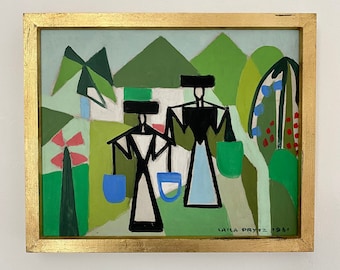 Swedish Modernist Painting: Laila Prytz Mid-Century Art, 1961