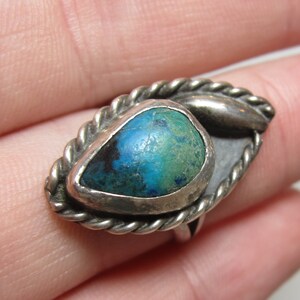 Turquoise Ring | Size 7 | Vintage Sterling Silver Jewelry