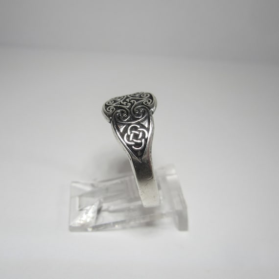 Celtic Knot Irish Cross of Dana Ring Size 9 Vinta… - image 3