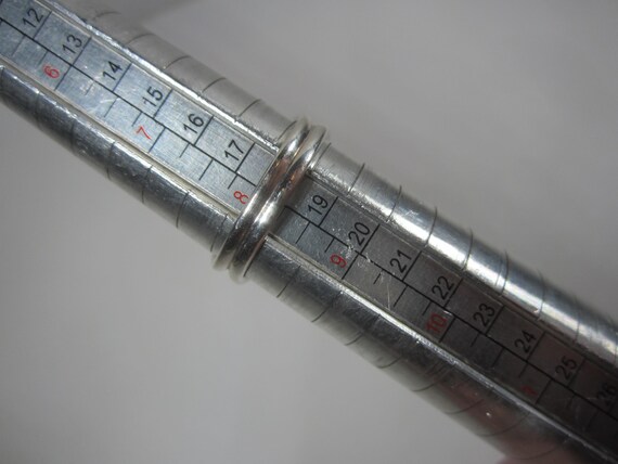 Fossilized Dinosaur Bone Ring Size 8 Vintage Ster… - image 10