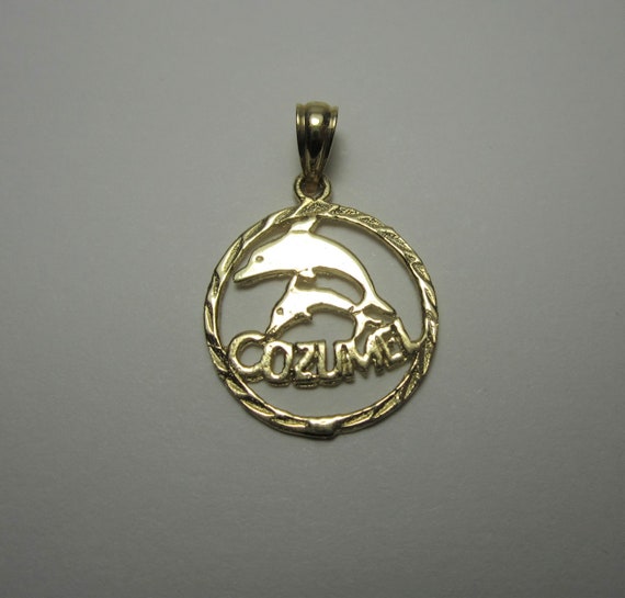 Cozumel Dolphin Pendant | Mexico Caribbean Souveni