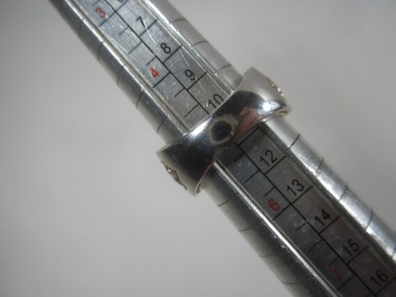 Ruby Red Quartz Statement Ring Size 5 Vintage Ste… - image 10