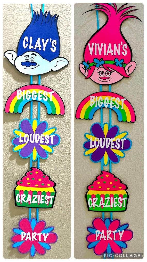 Trolls Birthday Party Sign