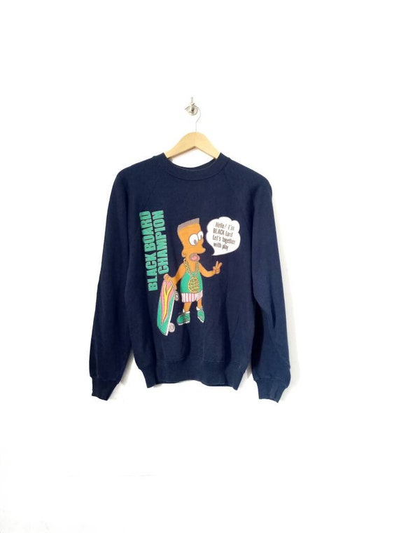 Vintage 90s Bootleg Black Bart The Simpsons Sweats