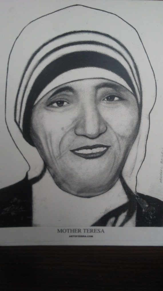 Mother Teresa Art Print | Etsy