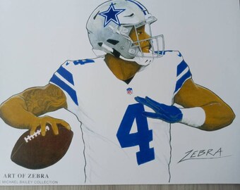 Dallas Cowboys (Dak Prescott) Art print