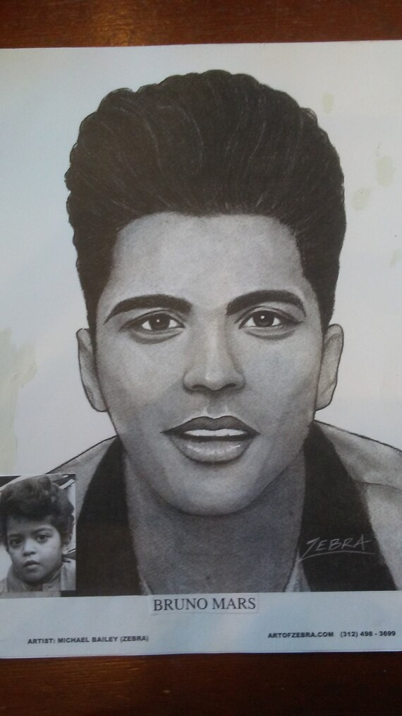 Bruno Mars Art Print Etsy
