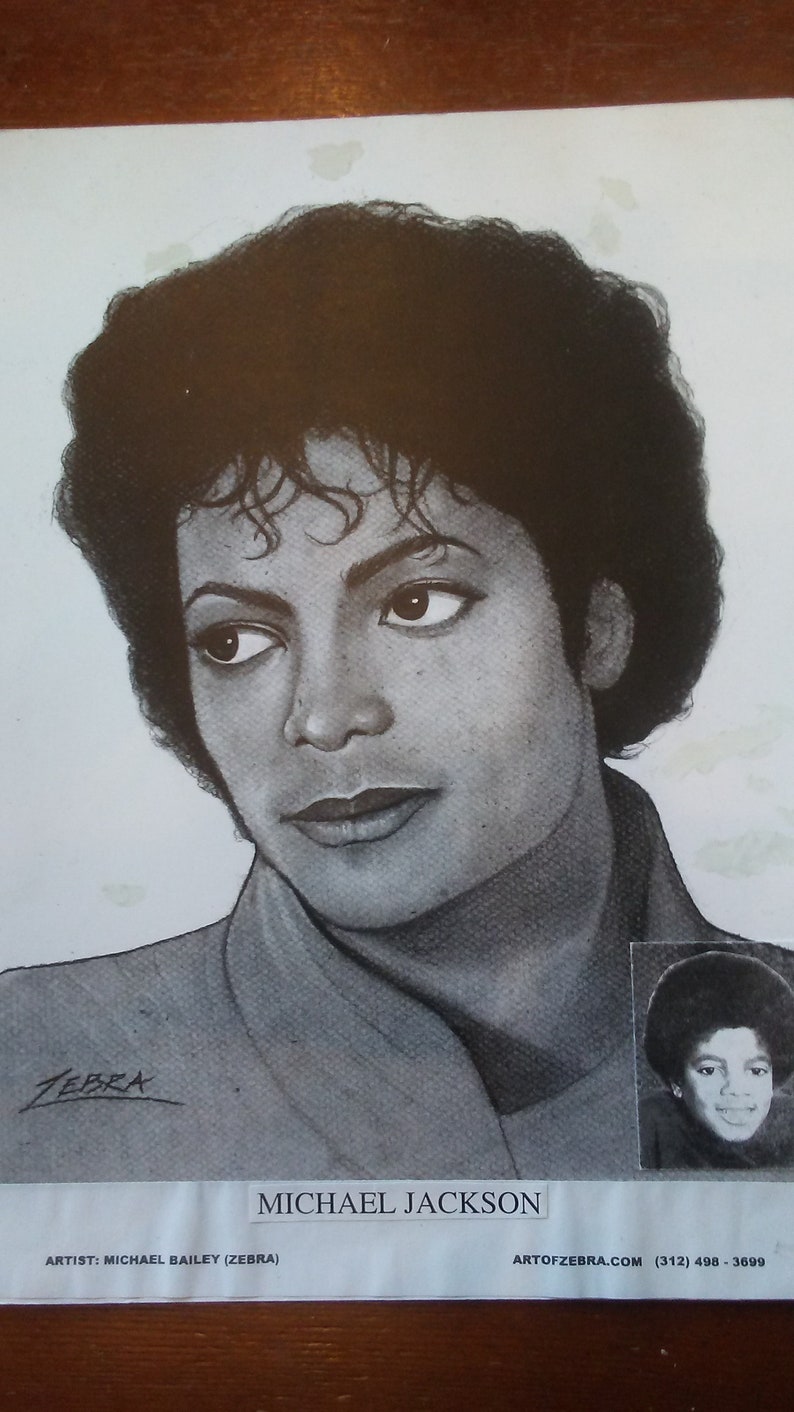 Photo Print 14 x 11/" Michael Jackson
