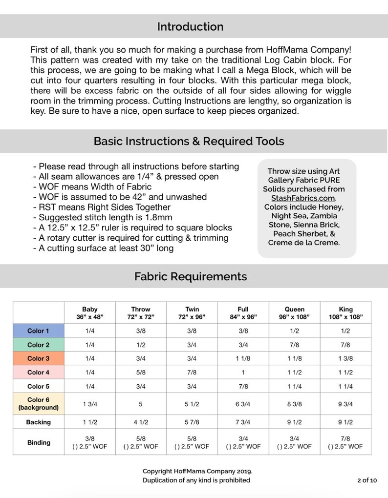 Cabin Fade Quilt Pattern PDF image 3