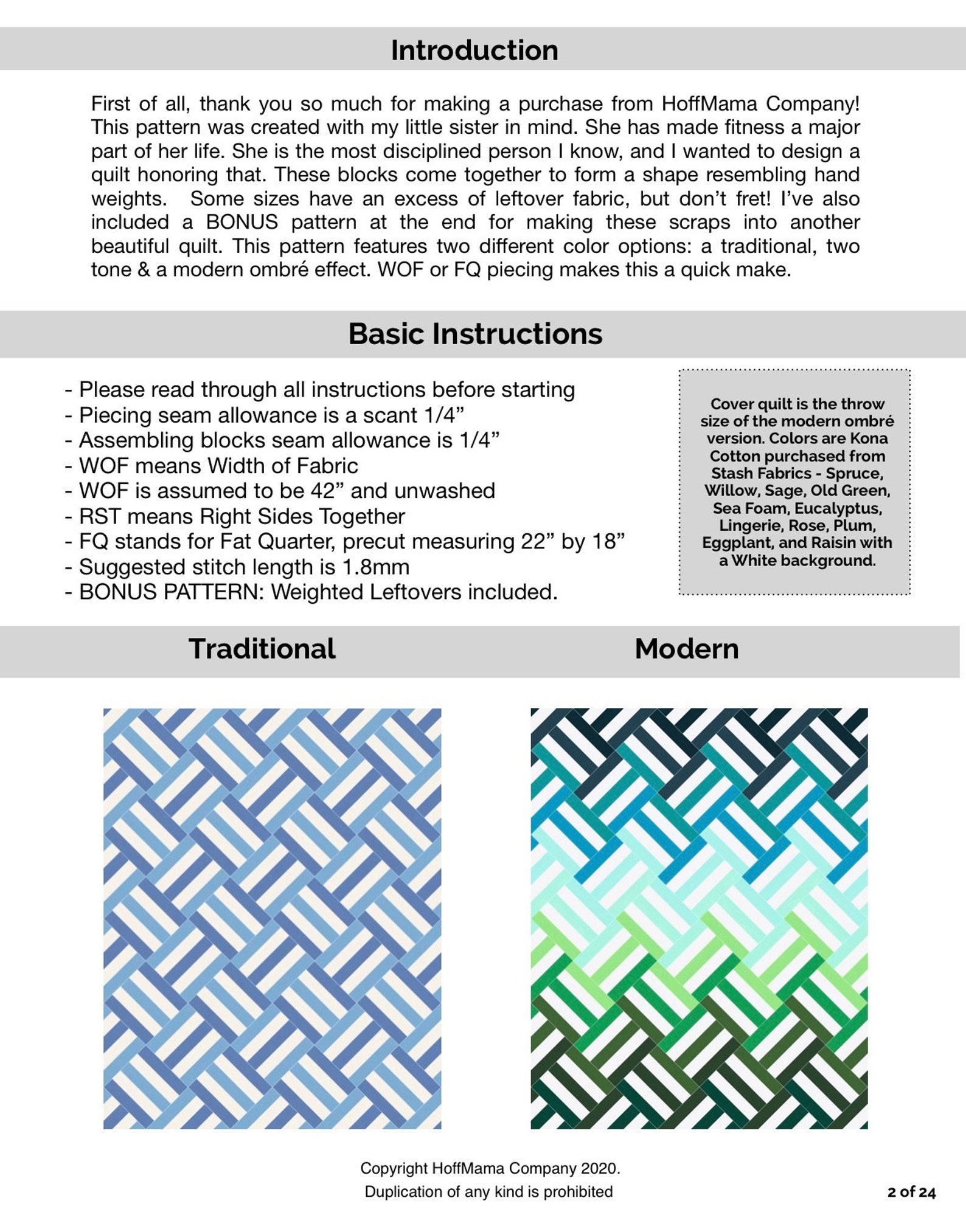 Weighted Quilt Pattern PDF | Etsy