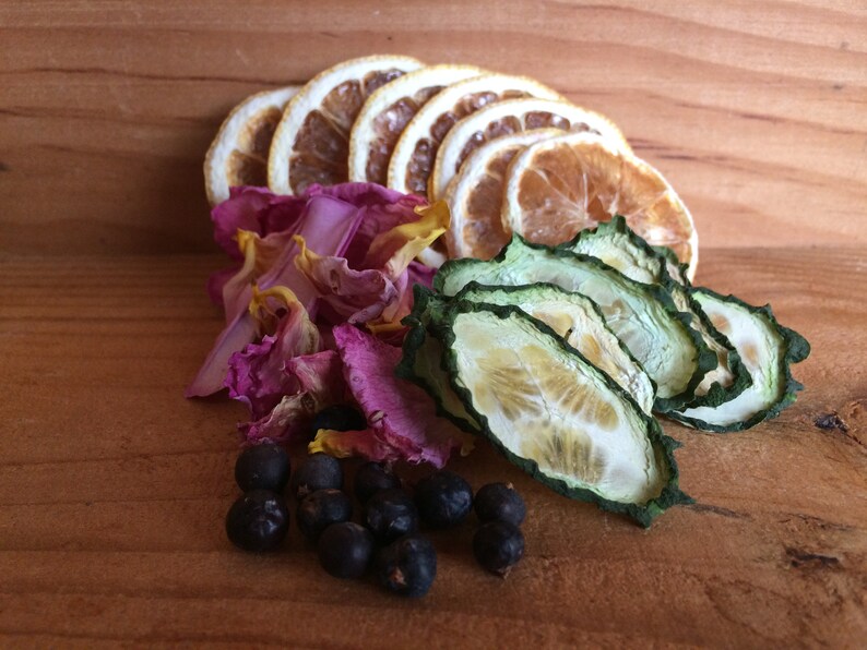 Gin and Tonic Dehydrated Botanicals Garnish Bag Etsy UK