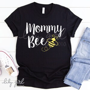 Archivo SVG de mamá abeja, SVG de cumpleaños de mamá a juego, Bumble Bee SVG, 1er cumpleaños, archivo de corte para Cricut, silueta, descarga instantánea