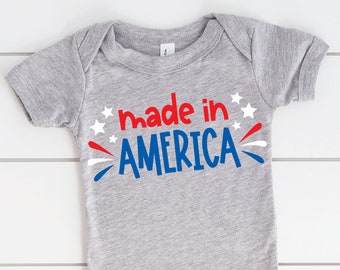 Made in America SVG, Patriotic SVG, Memorial Day, 4th of July, Cutting File for Cricut or Silhouette, Instant Download