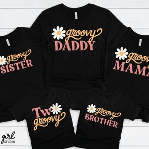 Zwei tolle Familie passende SVGs, 2 Geburtstagsparty SVG JPG, 5 Schneidedateien für Cricut oder Silhouette, Mama, Papa, Schwester & Bruder