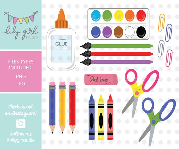 18 School Supplies Clipart Images Back To School Png And Jpg Etsy 18 School Supplies Clipart Images Back To School Png And Jpg Etsy