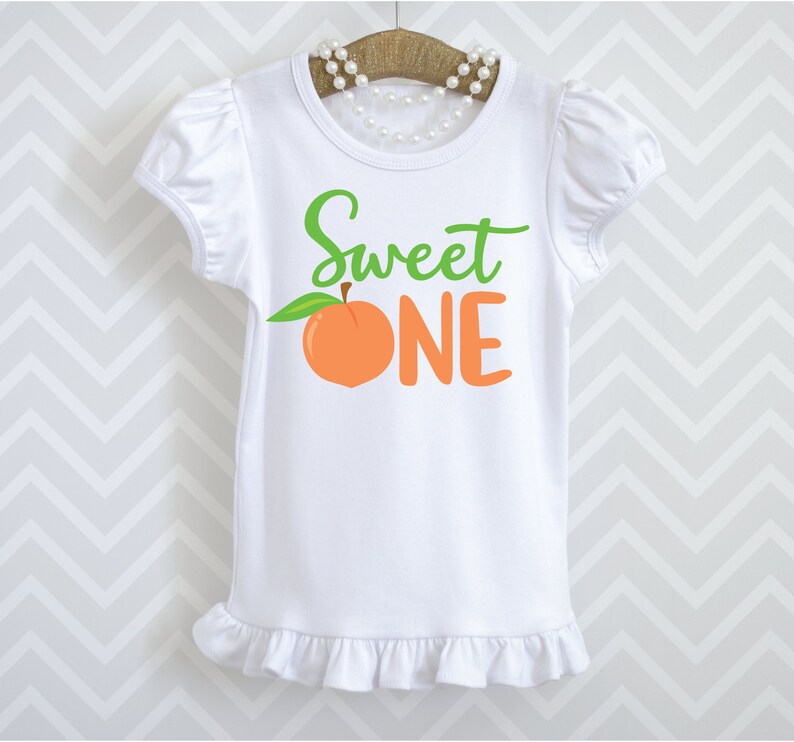 Download Sweet ONE Peach SVG png jpg and dxf 1st Birthday Cutting ...
