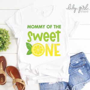 Mamãe do Sweet ONE Lemon SVG, png, jpg e dxf, 1º aniversário, arquivo de corte para Cricut ou Silhouette, download instantâneo