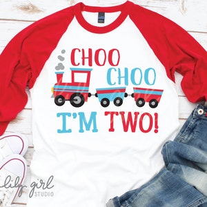 2nd Birthday Train Set Toddler Boy 2nd Birthday Outfit - Choo Choo I'm Two Train Sweatshirt & Pants Set Tri-fold Coin Holder