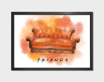 Friends Door Picture Frame Design Printed Or Framed Poster Etsy