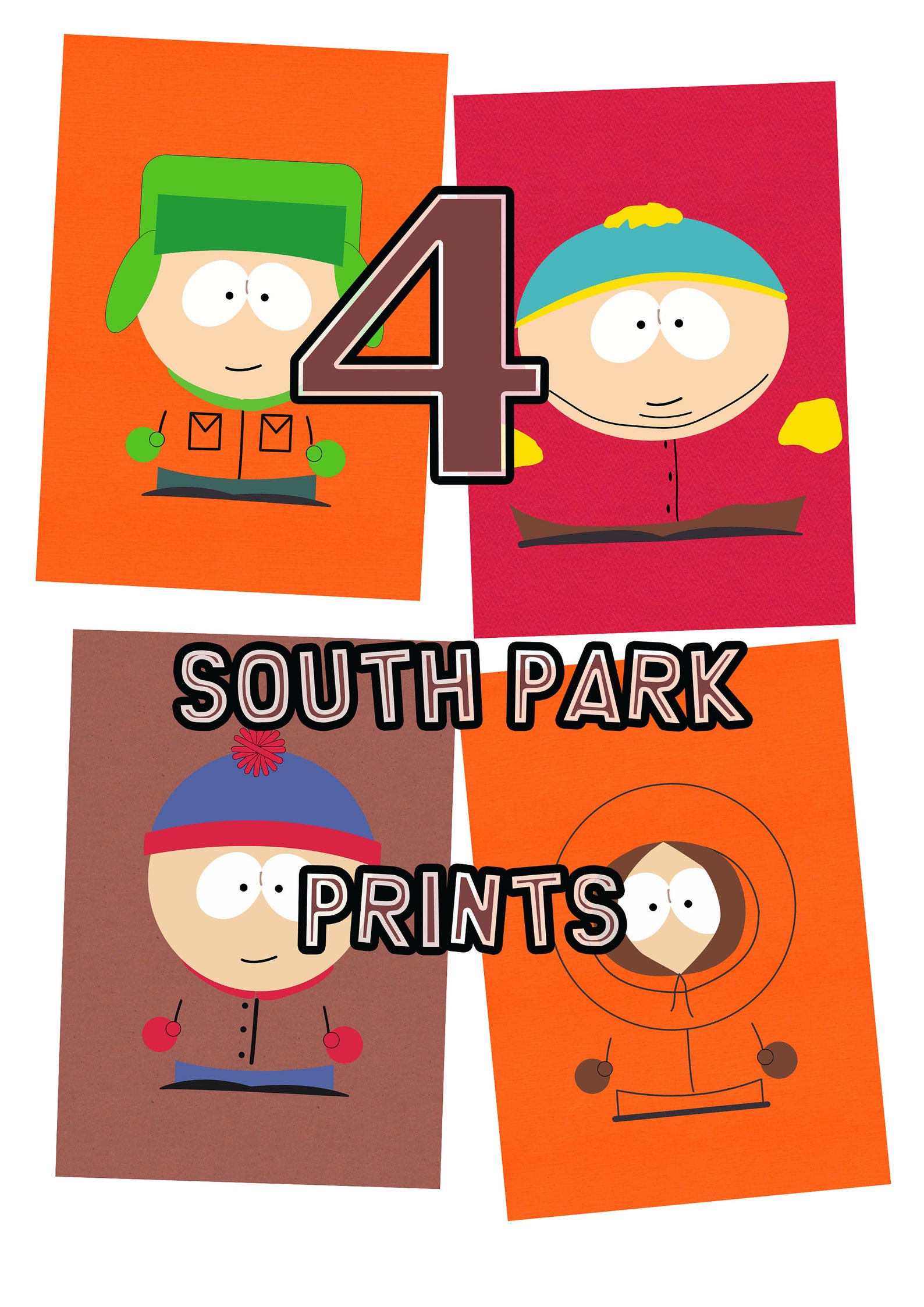4 South Park Wall Art Poster Digital Download Etsy