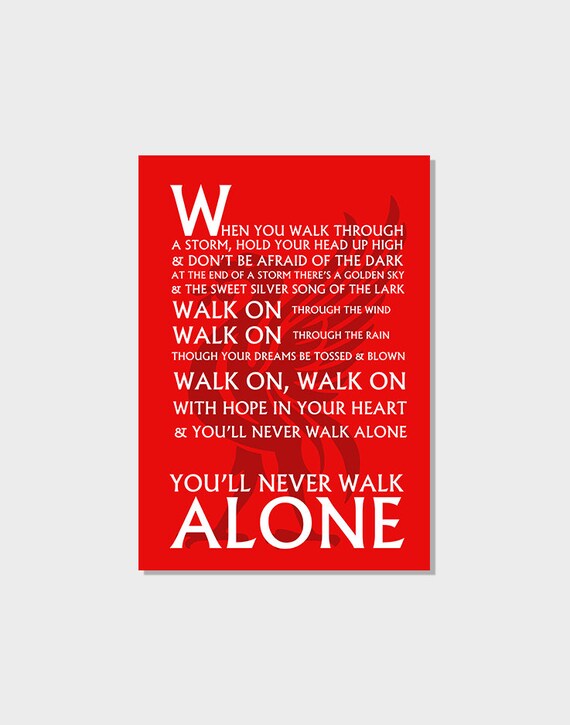 Liverpool Fc Ynwa Minimalist Design White Font You Ll Etsy