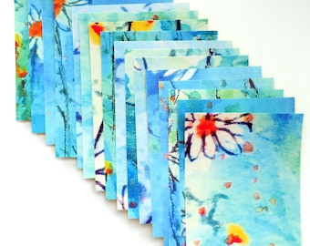 Watercolor Daisy Sticker Papers: Scrapbooking Collage Art (20)