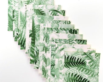 Green Fern Sticker Papers, Scrapbooking Collage, Art Projects