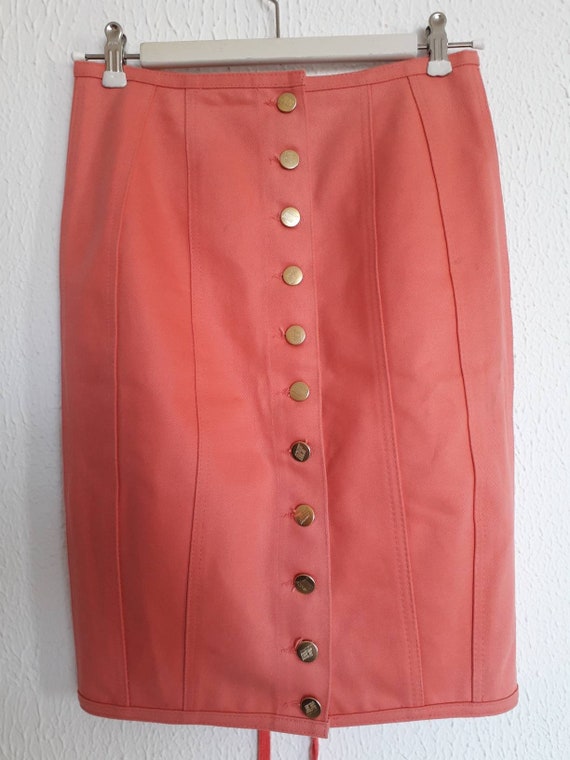 1990's Jean Paul Gaultier Junior salmon pink corse
