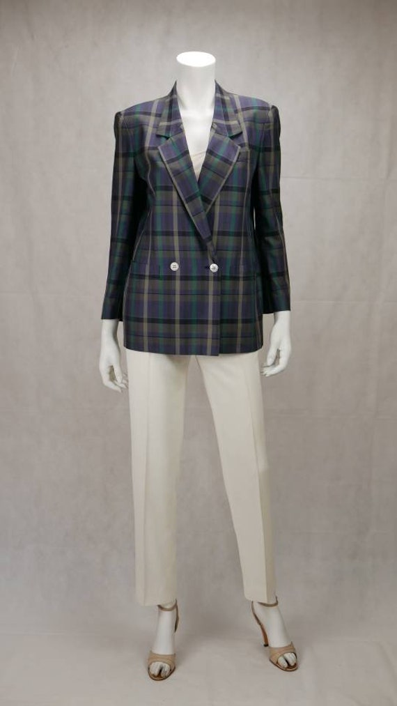 1990s Burberry multicolored blazer