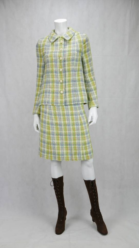 1960s Jaeger tweed skirt suit