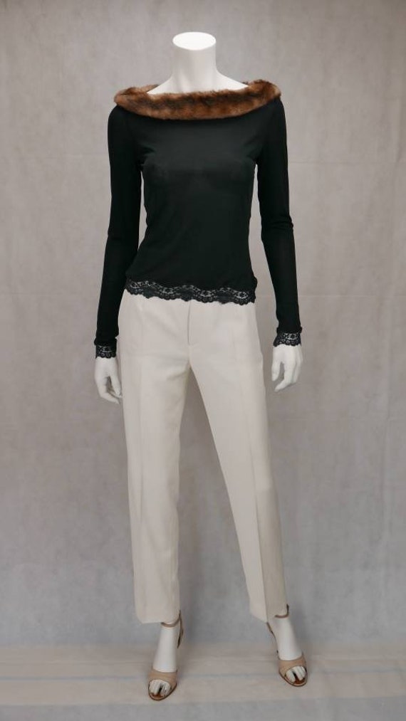 1990's Lolita Lempicka faux fur Top