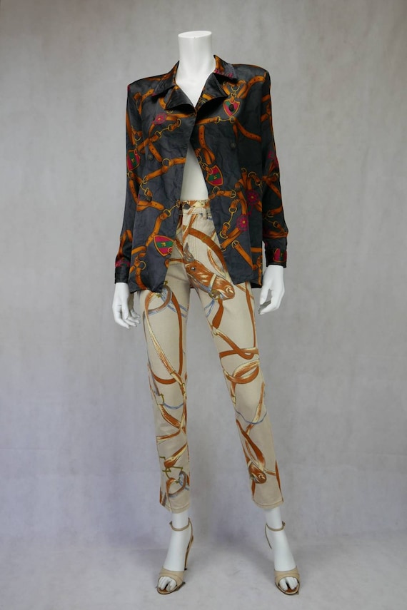 1980's Gucci silk blouse